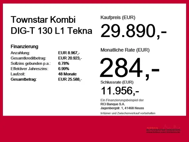 Nissan Townstar view 6