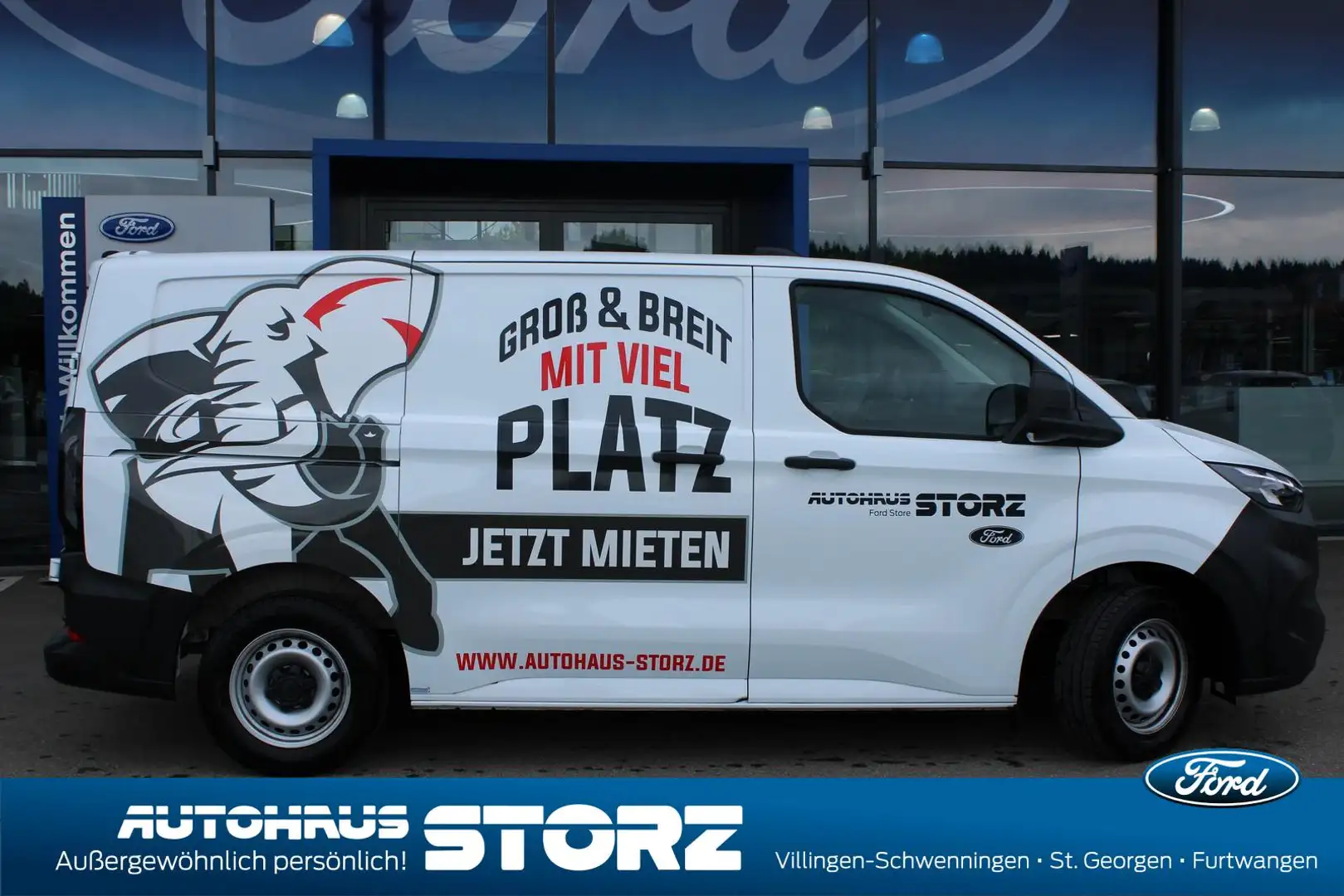 Ford Transit Custom Kasten 280 L1 FWD BASIS KLIMAUTOMATIK|LADERAUMSCHU Weiß - 2