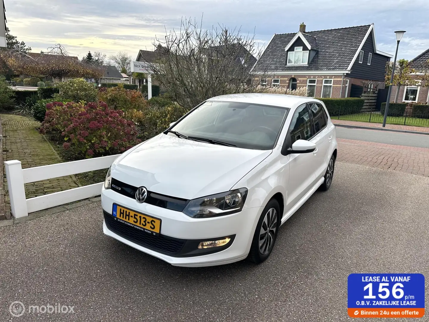 Volkswagen Polo 1.0 95PK BlueMotion Edition BLUETOOTH AIRCO CRUISE Wit - 1