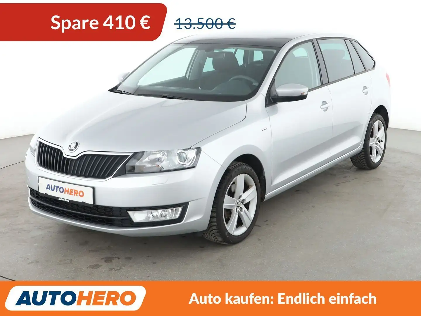 Skoda Rapid/Spaceback 1.2 TSI Drive*NAVI*TEMPO*PDC*SHZ*DAB* Grau - 1