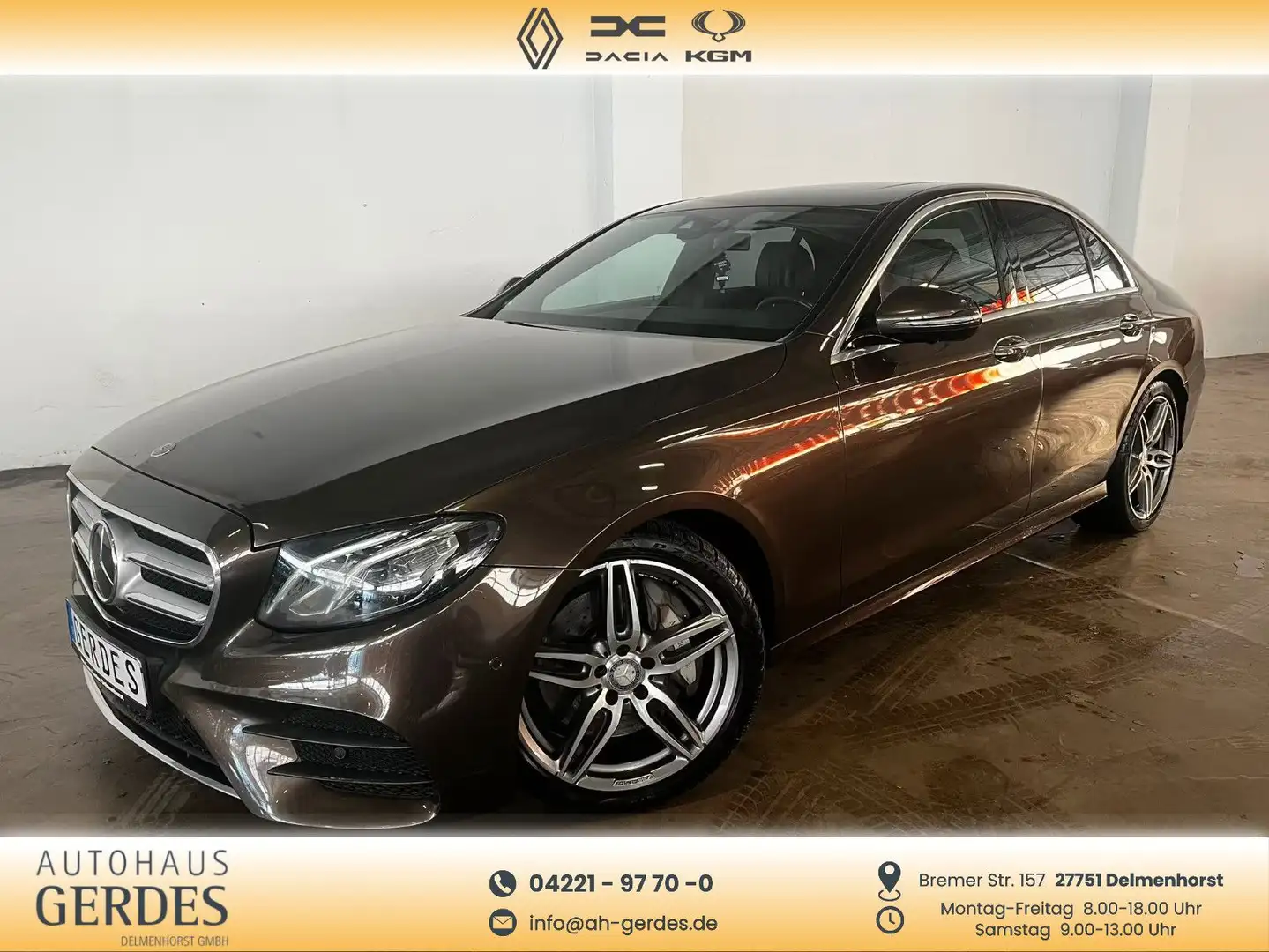 Mercedes-Benz E 350 E -Klasse Lim. E 350 d AMG - Line Brun - 1
