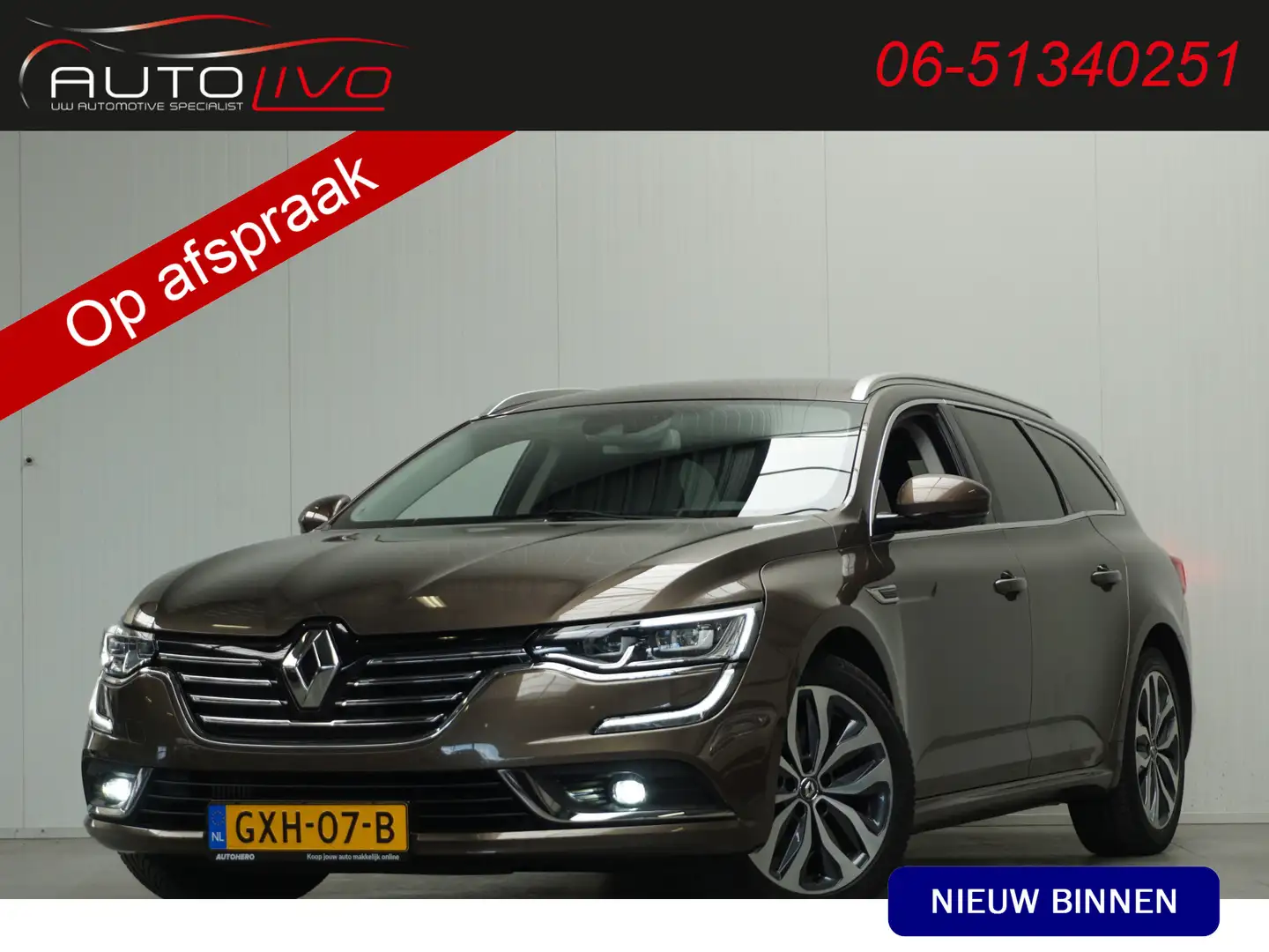 Renault Talisman Estate 1.6 TCe Intens AUTOMAAT! 200 PK! MASSAGE BO Bruin - 1