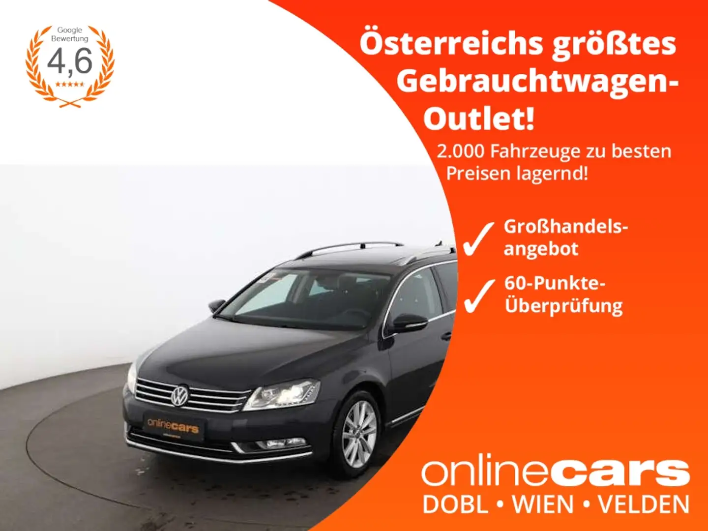 Volkswagen Passat Variant 2.0 TDI Highline XENON SKY AHK NAV Grey - 1