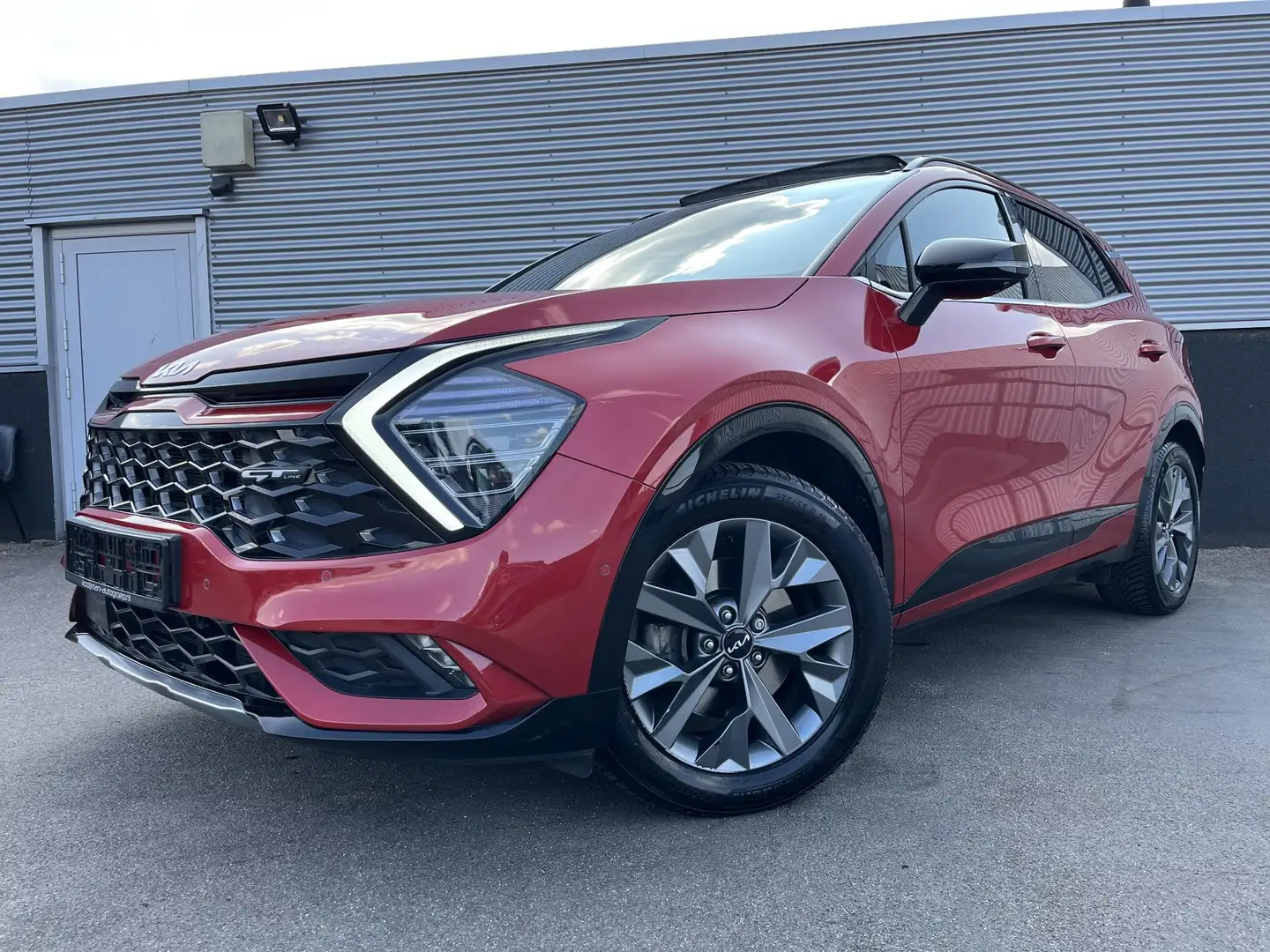 Kia Sportage 1.6 T-GDi Hybrid GT-Line Schuif/kanteldak, Navigat Rot - 2