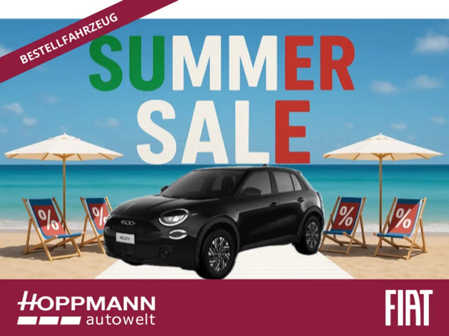 Fiat 600 1.2 Hybrid T3 *SONDEREDITION MJ25* Schwarz - 1