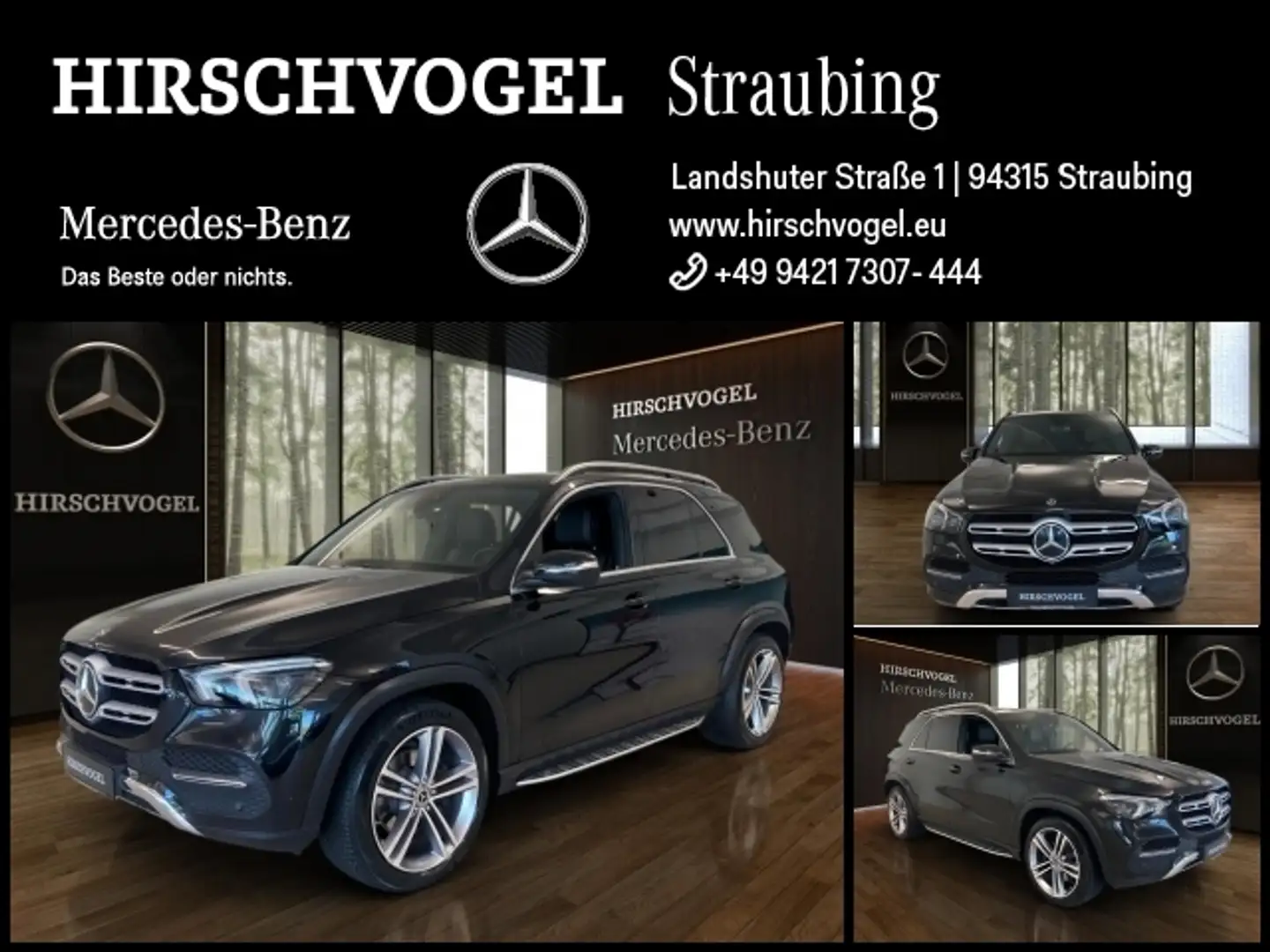 Mercedes-Benz GLE 400 d 4M AMG-Line Int.+AHK+MBUX+Navi+Burmest Schwarz - 1