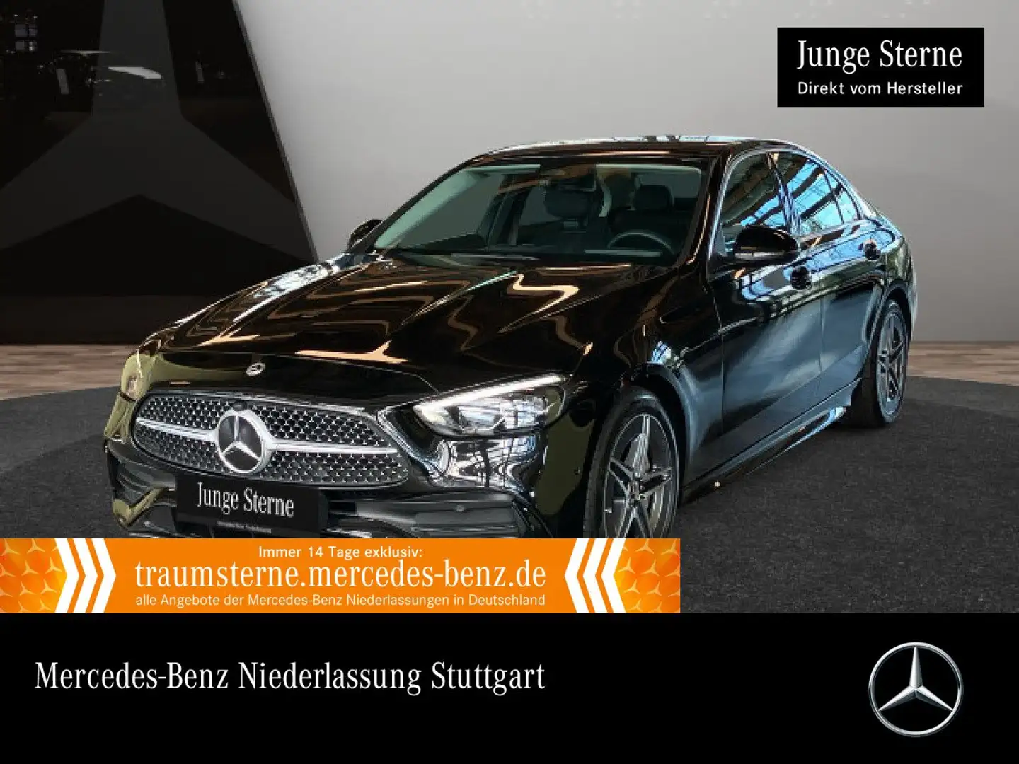 Mercedes-Benz C 200 d AMG+AHK+LED+KAMERA+TOTW+KEYLESS+9G Noir - 1