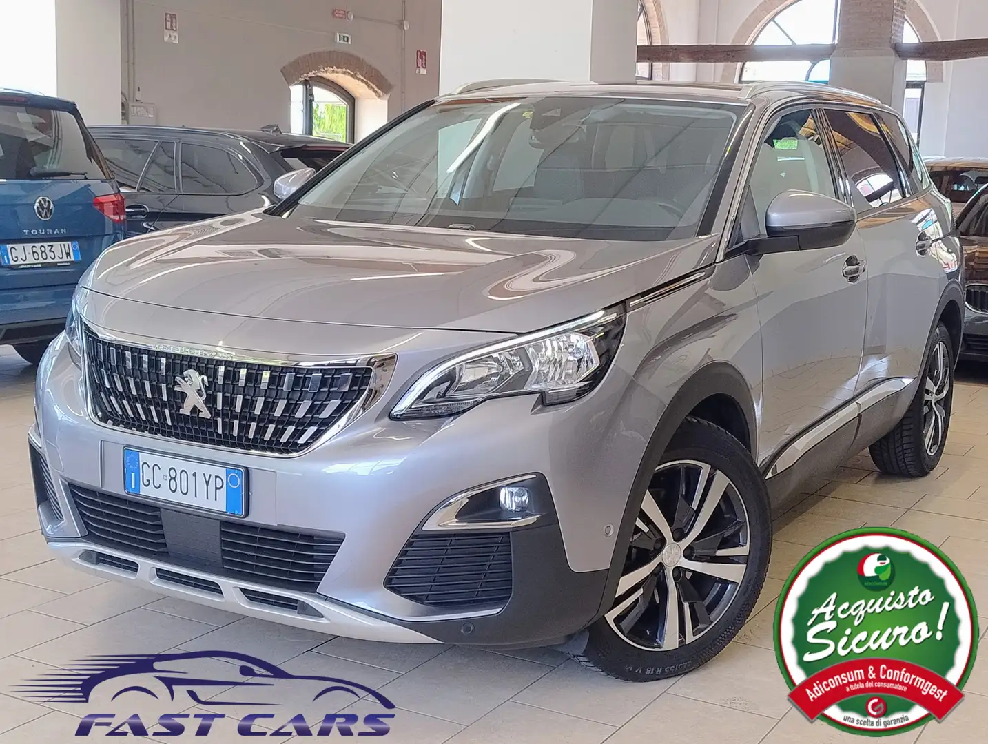 Peugeot 5008 1.5 bluehdi Allure EAT8 7POSTI NAVI LED Grijs - 1