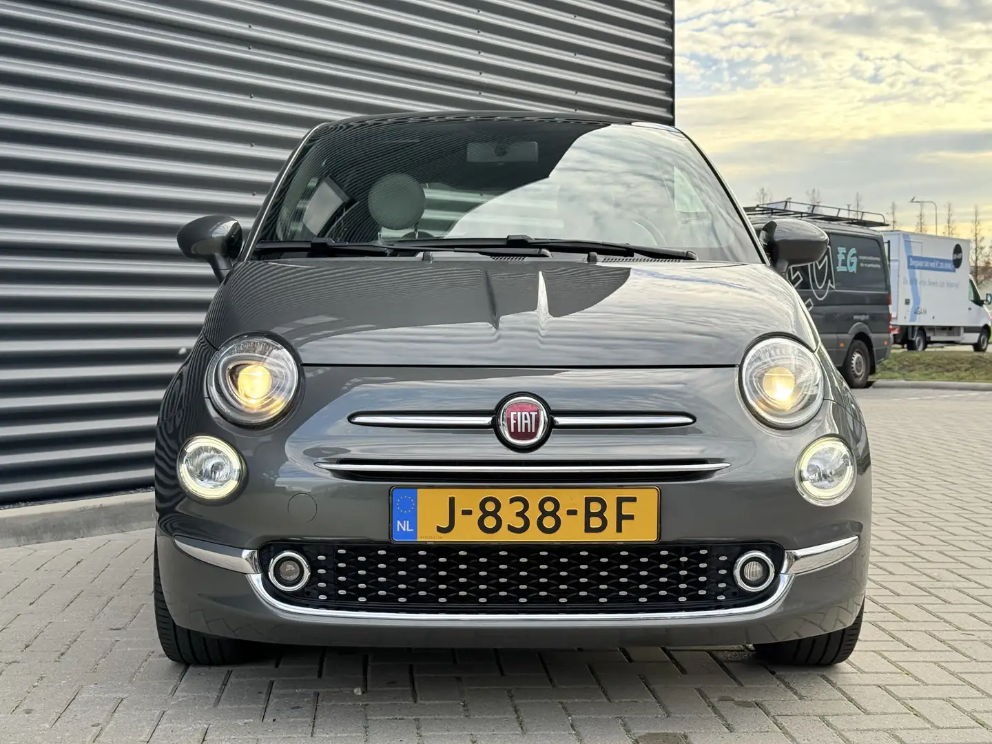 Fiat 500 1.0 Hybrid Pano/Apple/Android/Cruise Grijs - 2
