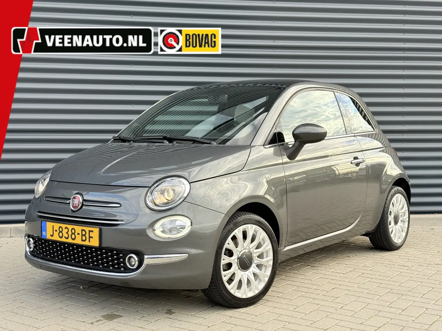 Fiat 500 1.0 Hybrid Pano/Apple/Android/Cruise Grijs - 1