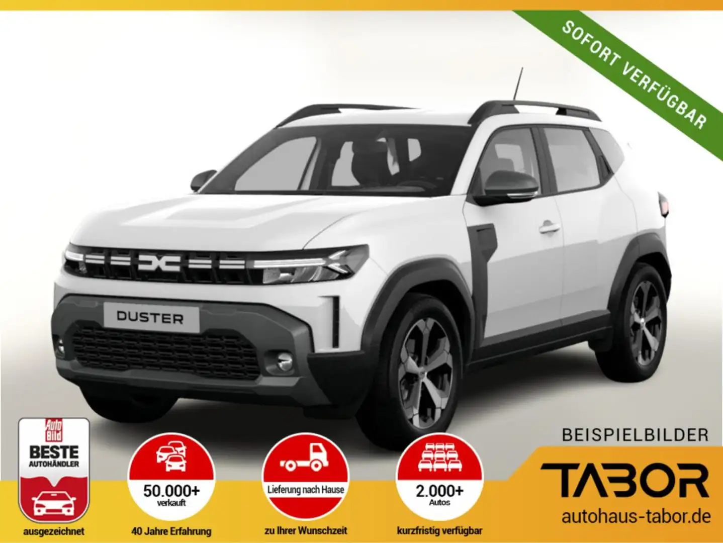 Dacia Duster Journey TCe 130 4x4 Kam PDC vo/hi SHZ PDC Weiß - 1