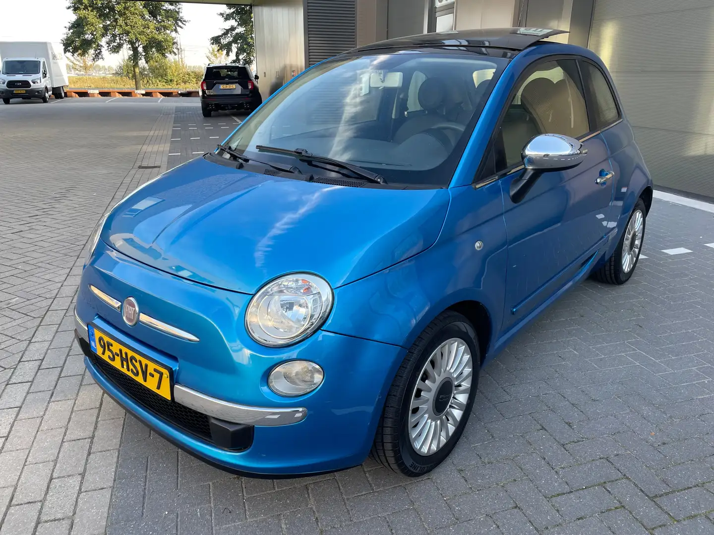 Fiat 500 1.2 Lounge Blauw - 2