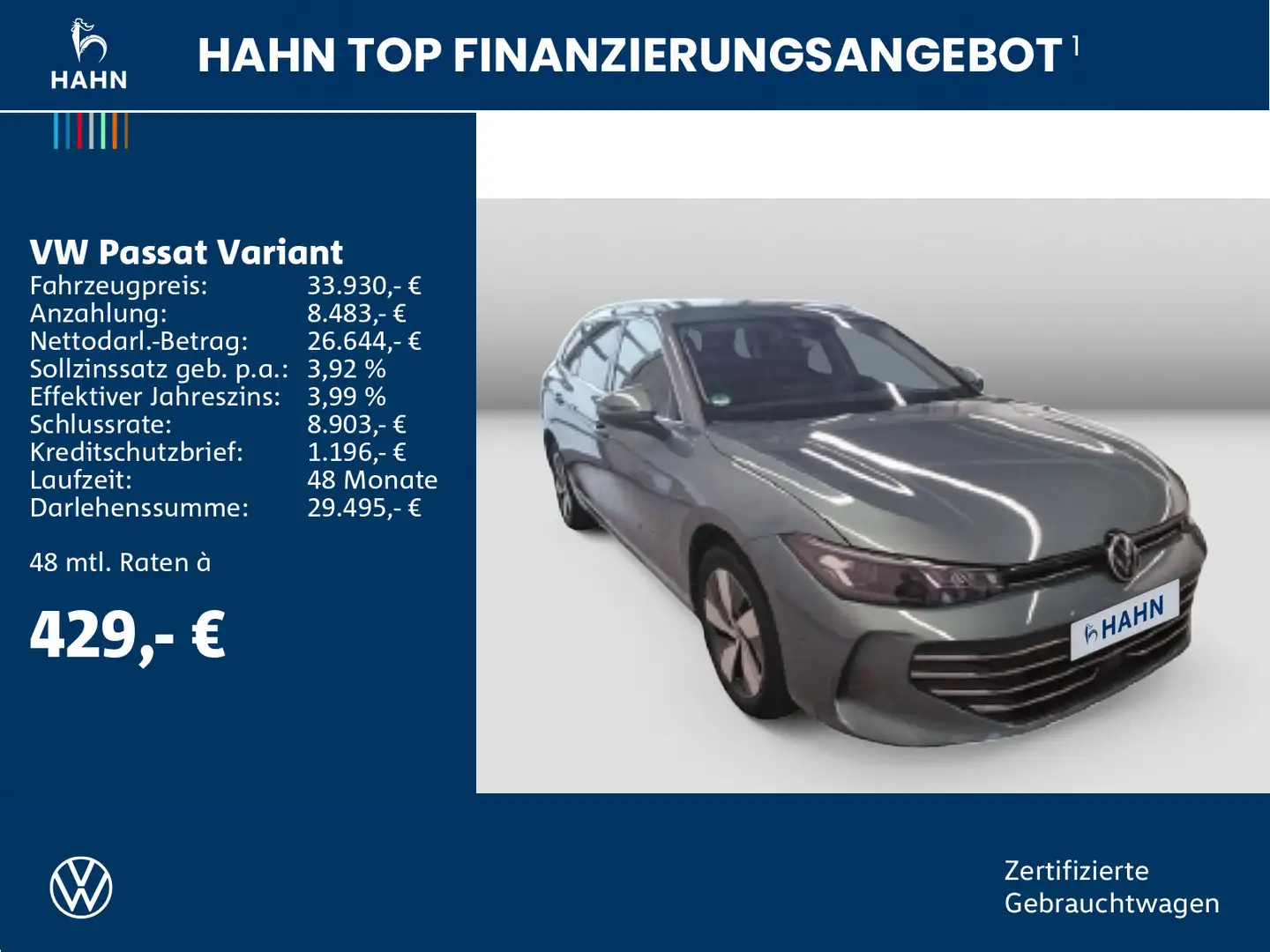 Volkswagen Passat Variant 1.5 eTSI DSG Business DCC HUD Grün - 2