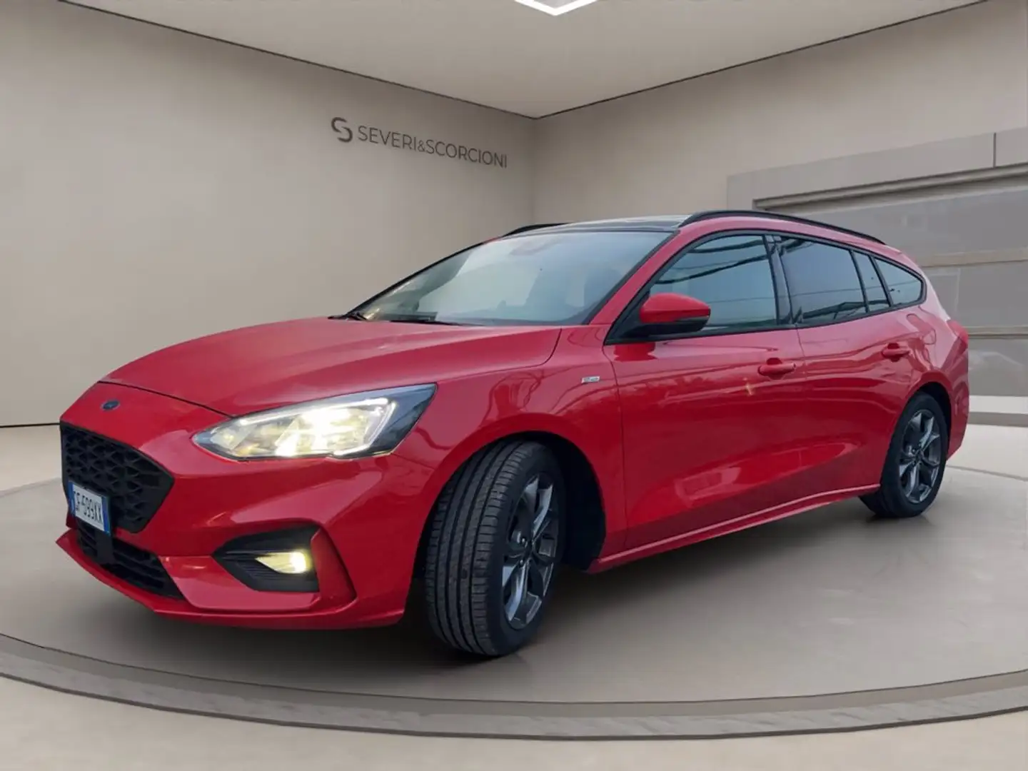 Ford Focus sw 1.0 ecoboost h business 125cv Rosso - 1