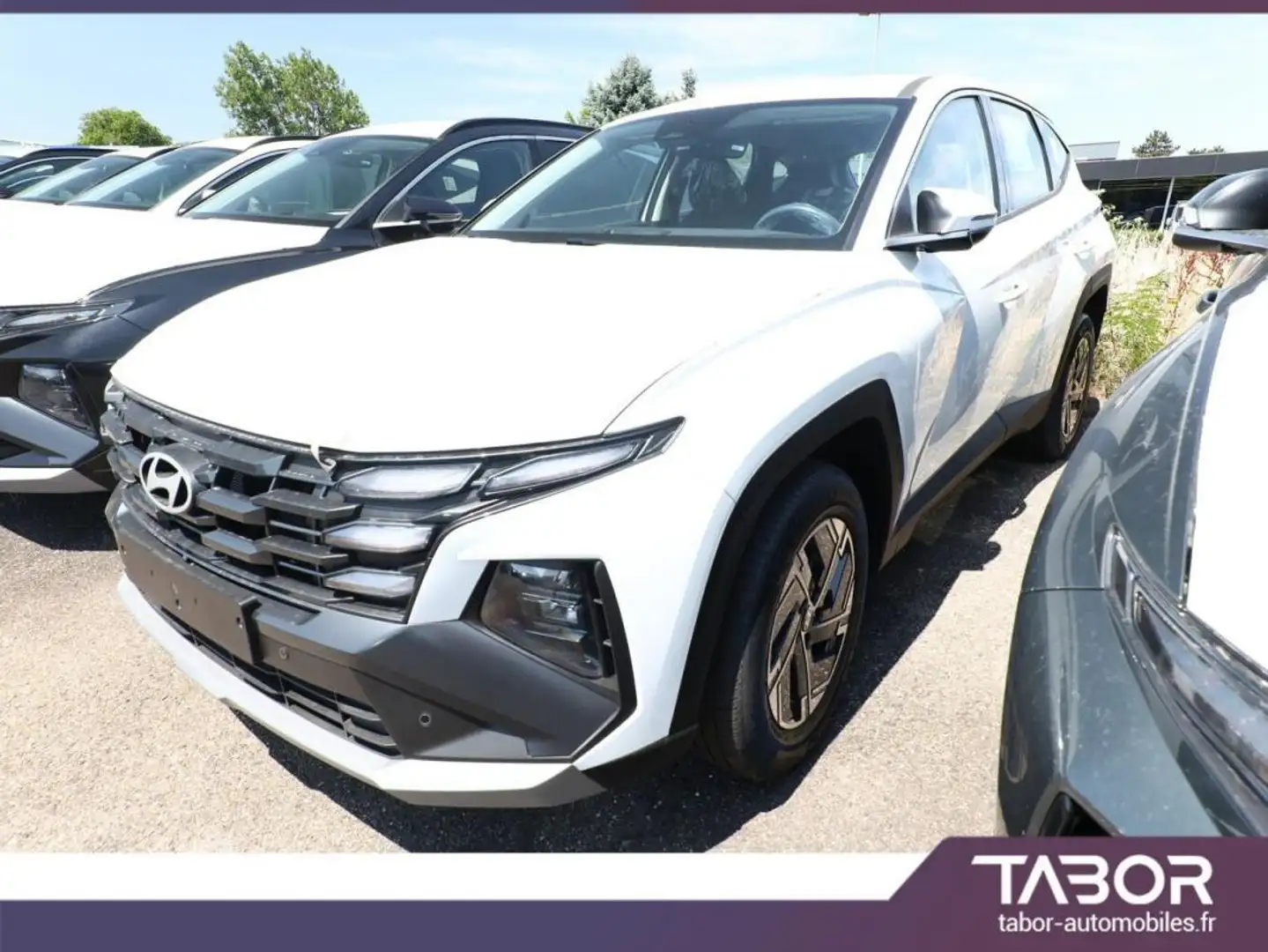 Hyundai TUCSON 1.6 HEV 215 DCT LED GPS cam PDC Blanc - 2