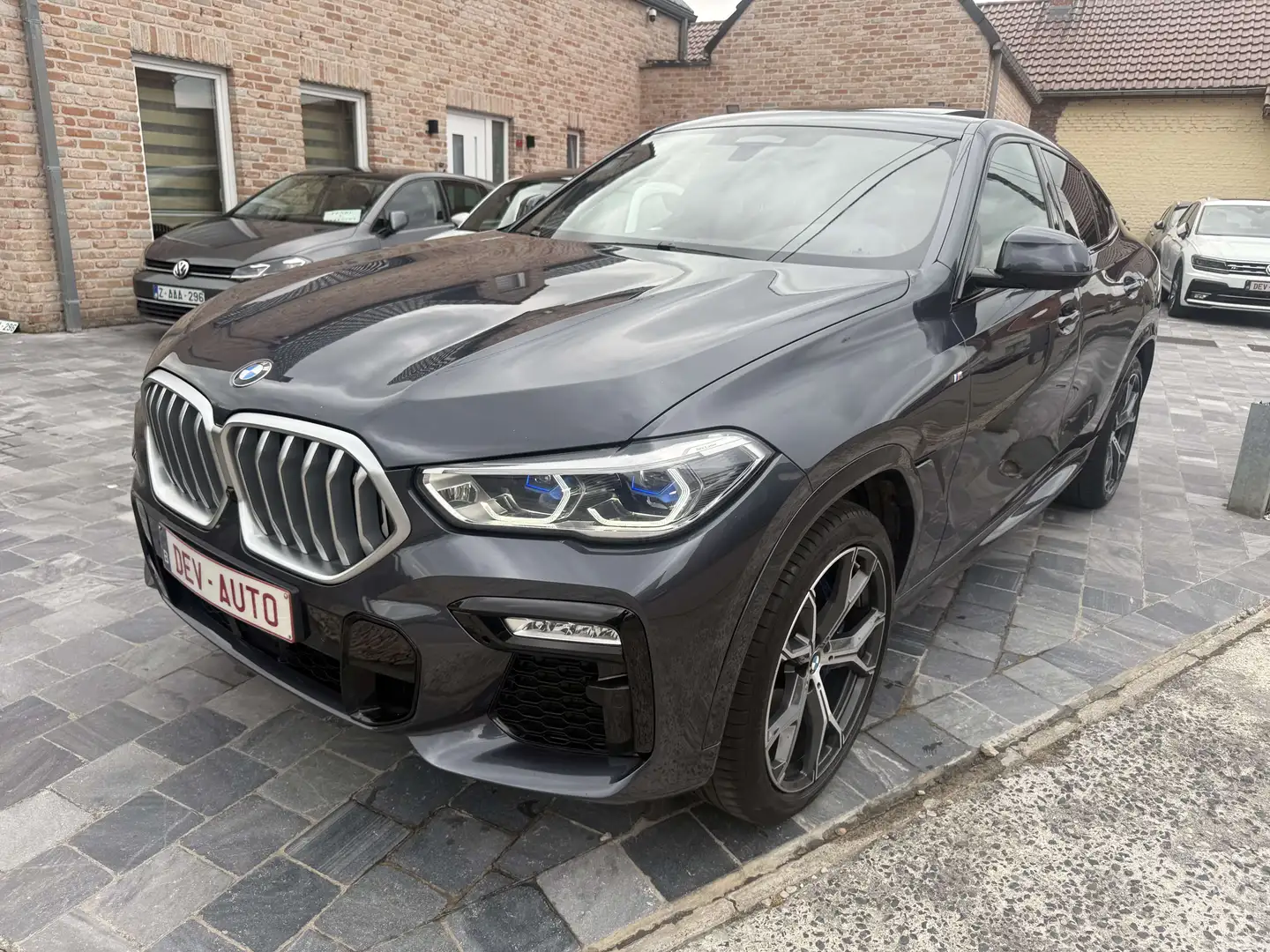 BMW X6 3.0 dAS*PACK M*LAZER*TOIT PANO*SOFT CLOS*etc Grijs - 1