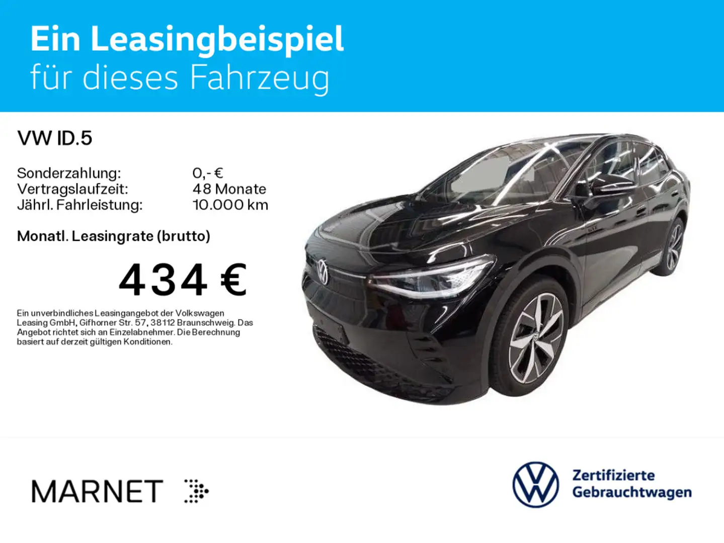 Volkswagen ID.5 GTX 4Motion Navi*Wärmep.*Pano*IQ-Light*Keyl Schwarz - 2