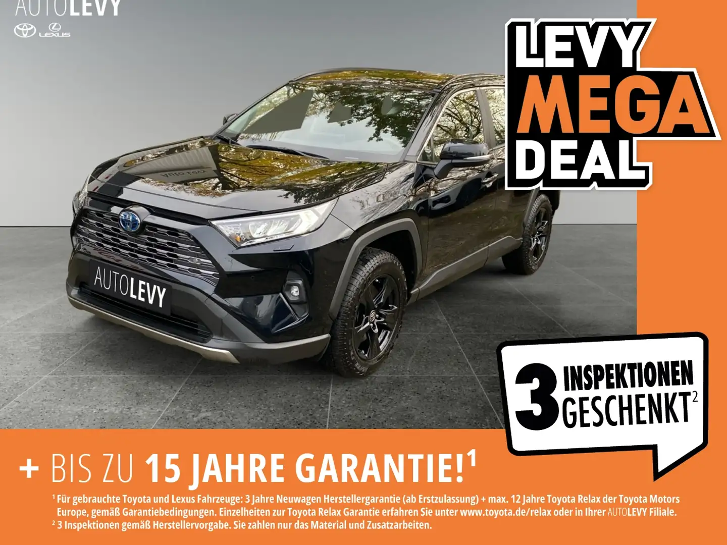 Toyota RAV 4 RAV4 2.5 Hybrid Business *TOT-WINKEL* Schwarz - 1