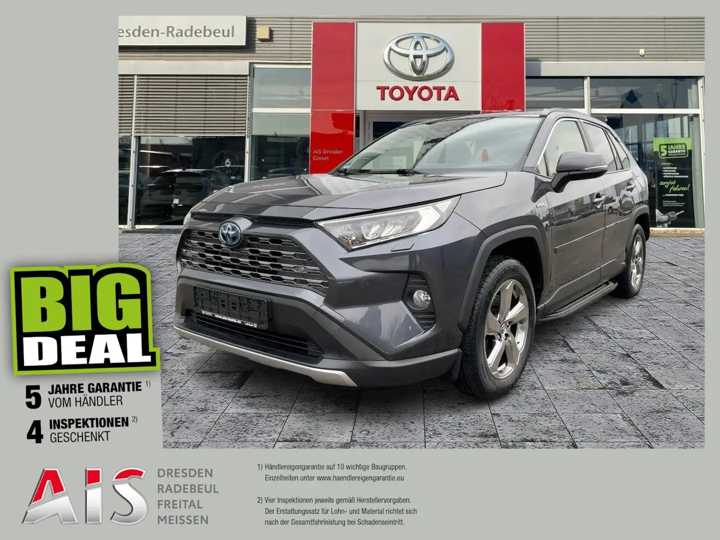 Toyota RAV 4 RAV4 2.5 Hybrid Club AHK*Navi*ACC*KAM*el.Heck Grau - 1