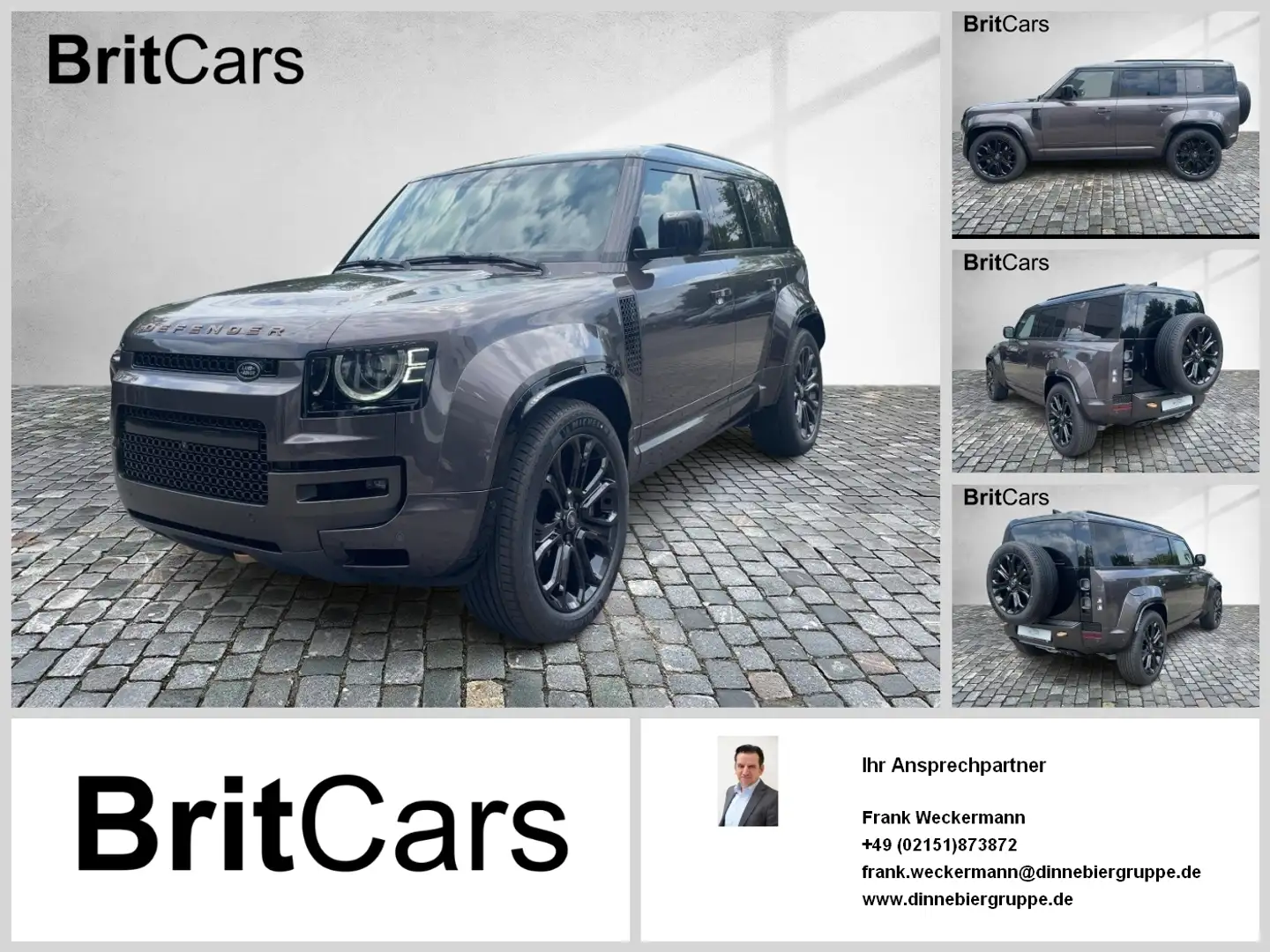 Land Rover Defender 110 P635 OCTA 360-CAM ACC CAM LED NAVI Grau - 1