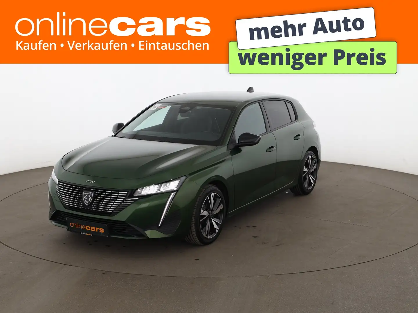 Peugeot 308 1.5 BlueHDi 130 Allure Aut LED NAVI R-CAM PDC Grün - 1