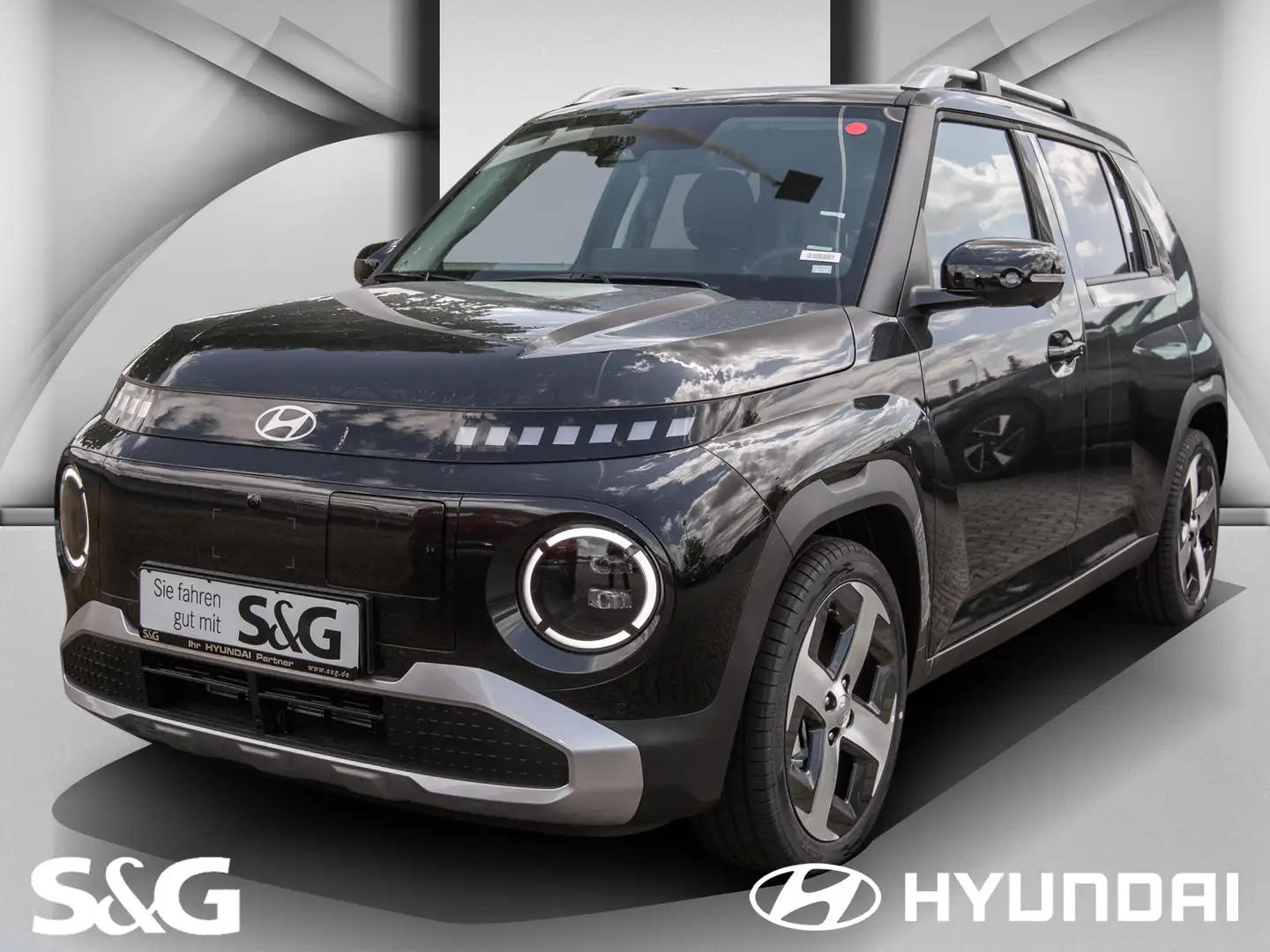 Hyundai Inster 49 kWh+360°-KAMERA+ASSISTENTEN+UVM+SOFORT Nero - 1