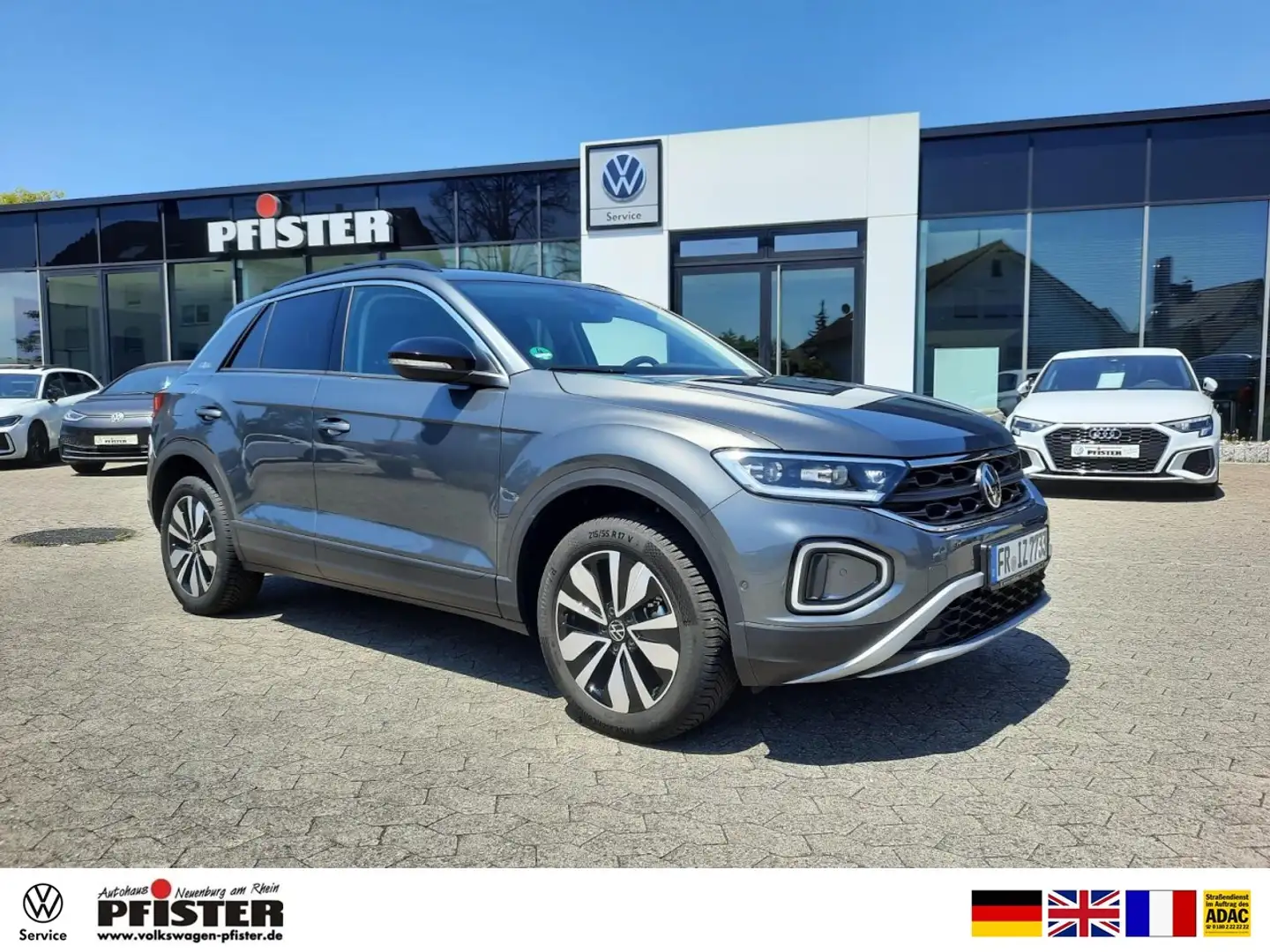 Volkswagen T-Roc Goal 1.5TSI DSG Kamera ACC AHK 5J Garantie Klima Grau - 1