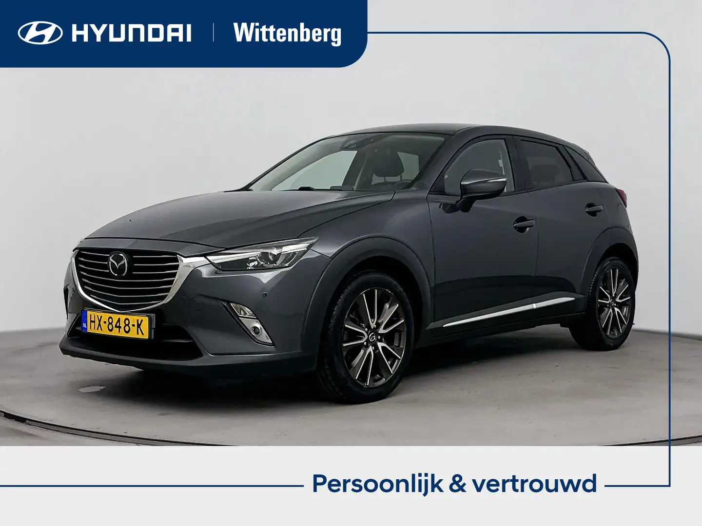 Mazda CX-3 2.0 SkyActiv-G 120 GT-M | Lage km-stand! | Leer | Grijs - 1