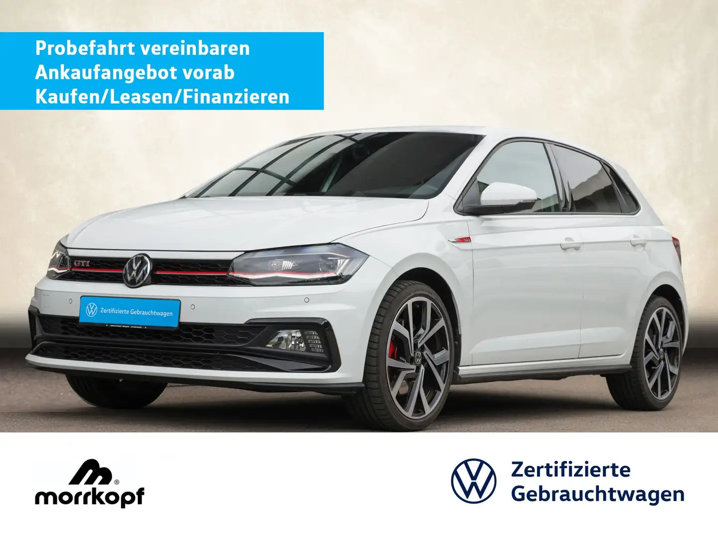 Volkswagen Polo GTI Polo 2.0TSI DSG GTI +LED+ACC+CAM+NAVI+ Bluetooth Weiß - 1
