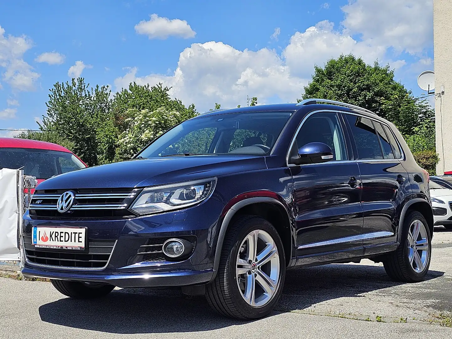 Volkswagen Tiguan 2,0 TDI SCR Sport Austria R-Line Pickerl+Servic... Blau - 2
