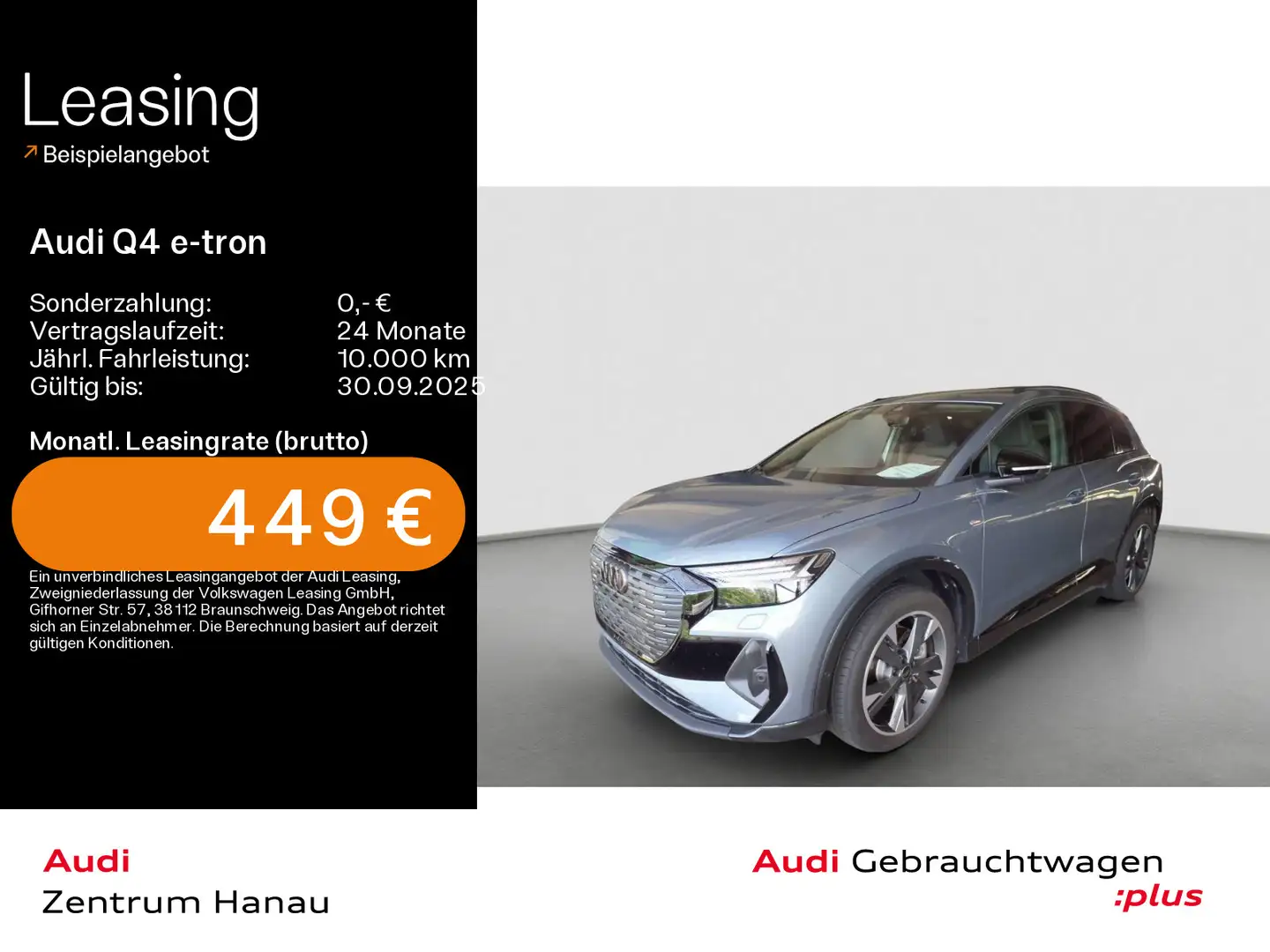 Audi Q4 e-tron 55 quattro S-LINE*NAVI-PLUS*HUD*LEDER* Blau - 1
