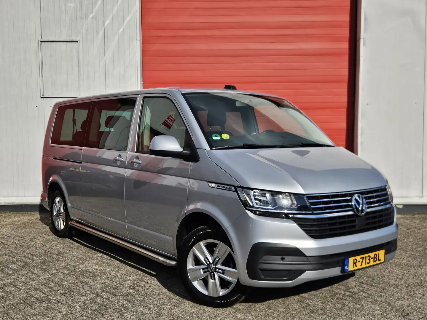 Volkswagen Transporter Caravelle 2.0 TDI L2H1 | 9 Pers. | PDC | Cruisec. Gris - 1