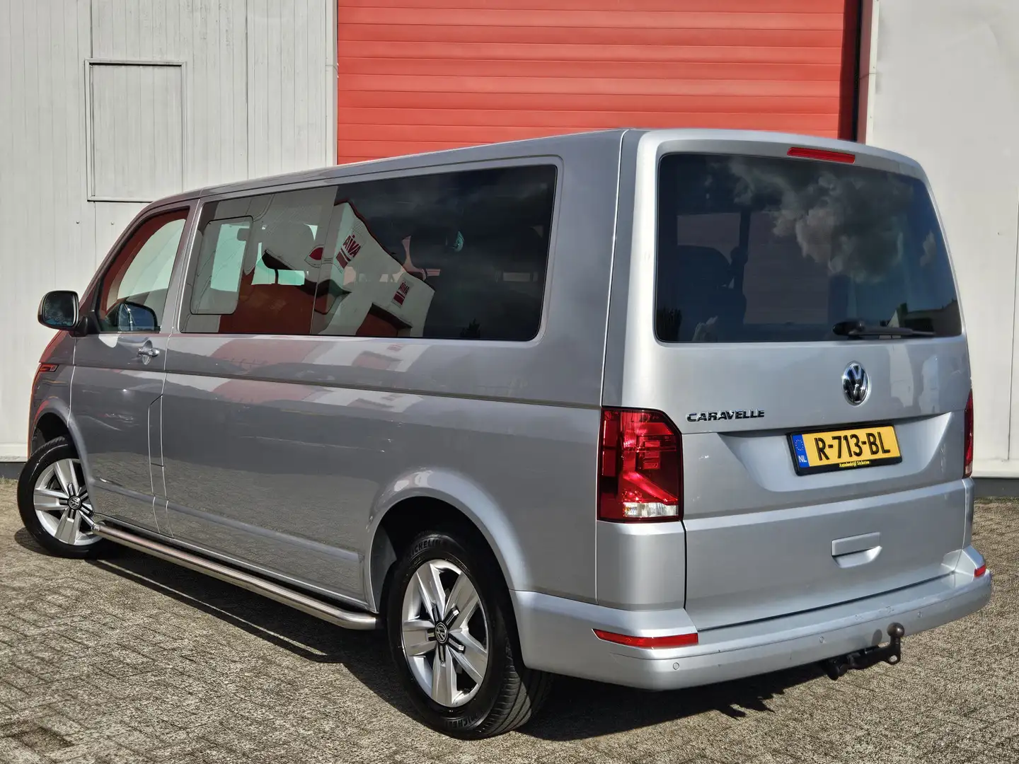 Volkswagen Transporter Caravelle 2.0 TDI L2H1 | 9 Pers. | PDC | Cruisec. Gris - 2