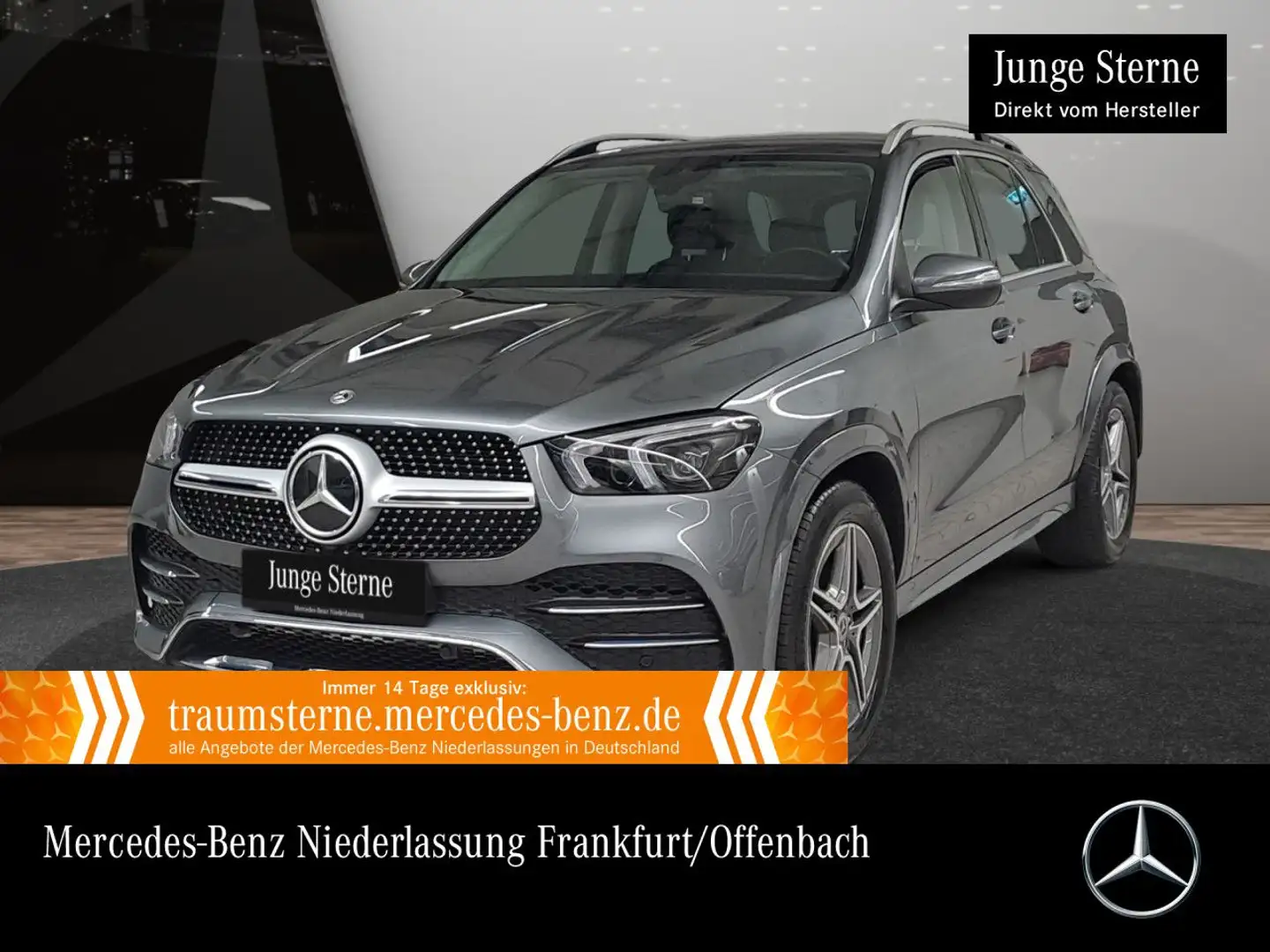 Mercedes-Benz GLE 350 de 4M AMG+LED+KAMERA+SPUR+9G Gris - 1