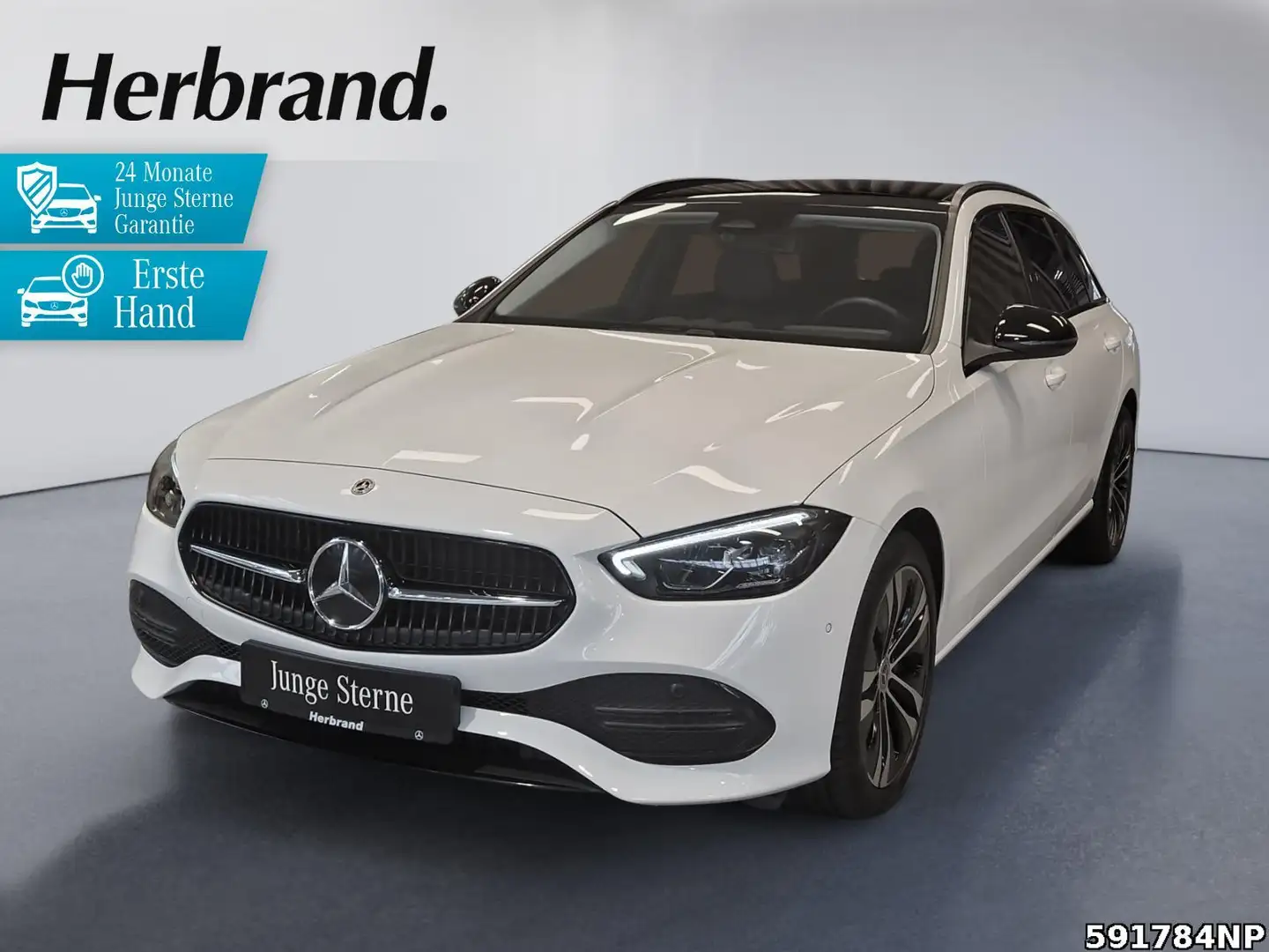 Mercedes-Benz C 220 d T Avantgarde Panorama Memory Totwinkel Blanc - 1