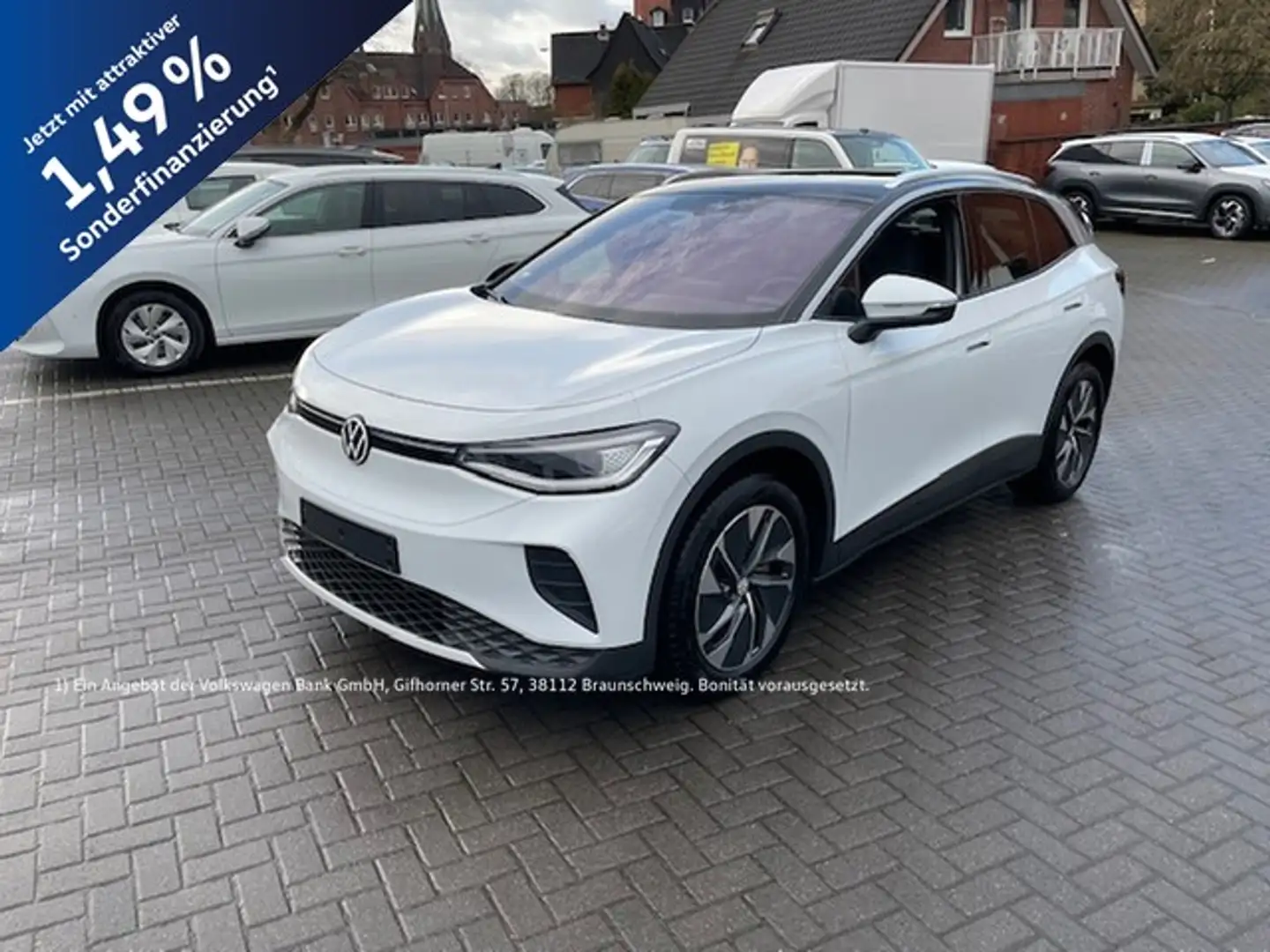 Volkswagen ID.4 Pro 210 kW AHK Wärmep. ACC SideAssist Navi 19Zoll Weiß - 1