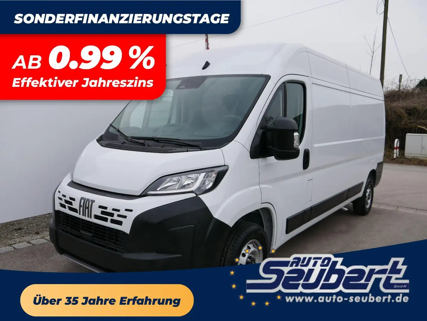 Fiat Ducato L3(5998 mm)H2(2524 mm) *3-SITZER*PDC HI.*TEMPOMAT* Weiß - 1