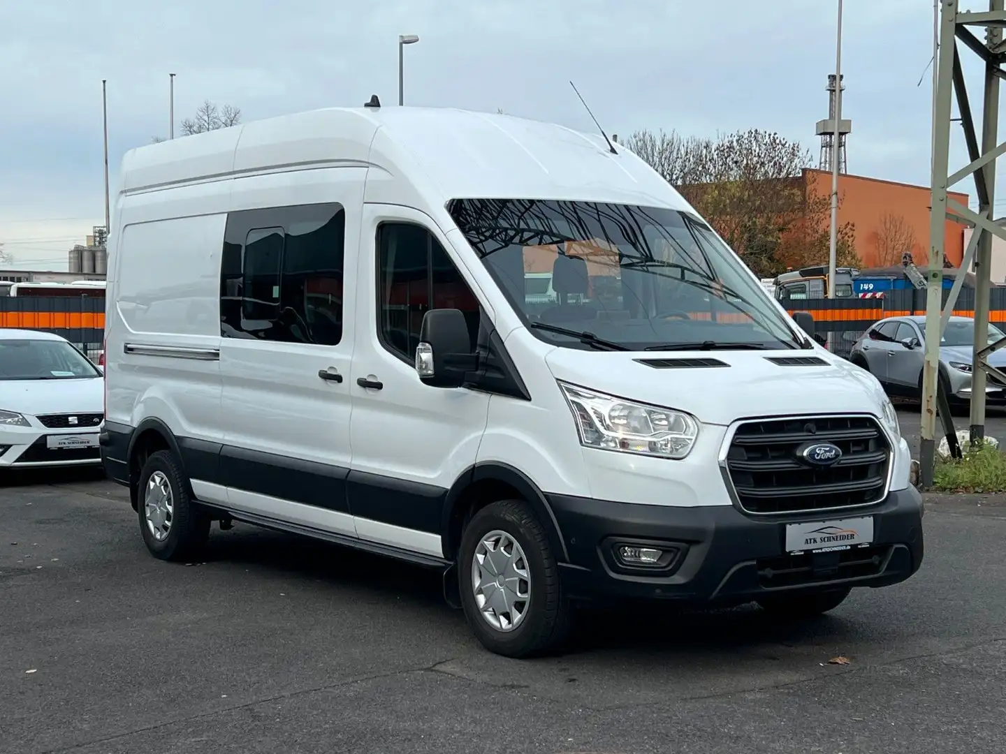 Ford Transit Kasten Doka 350/CARPLAY/KAM/AHK/SHZ/TEMP Blanc - 1