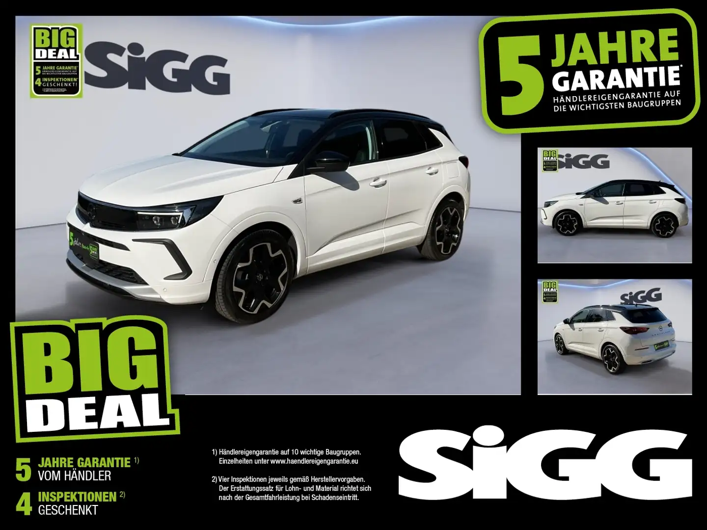 Opel Grandland 1.6 Turbo Ultimate Blanc - 1