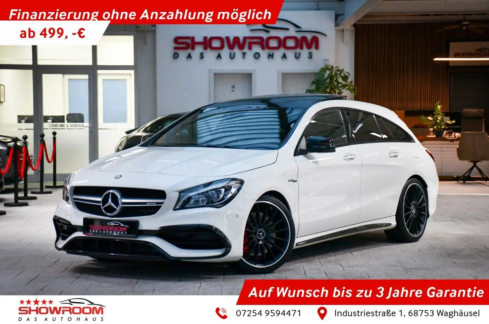 Mercedes-Benz CLA 45 AMG SB 4Matic Performance AMG Pano Harman Blanc - 1