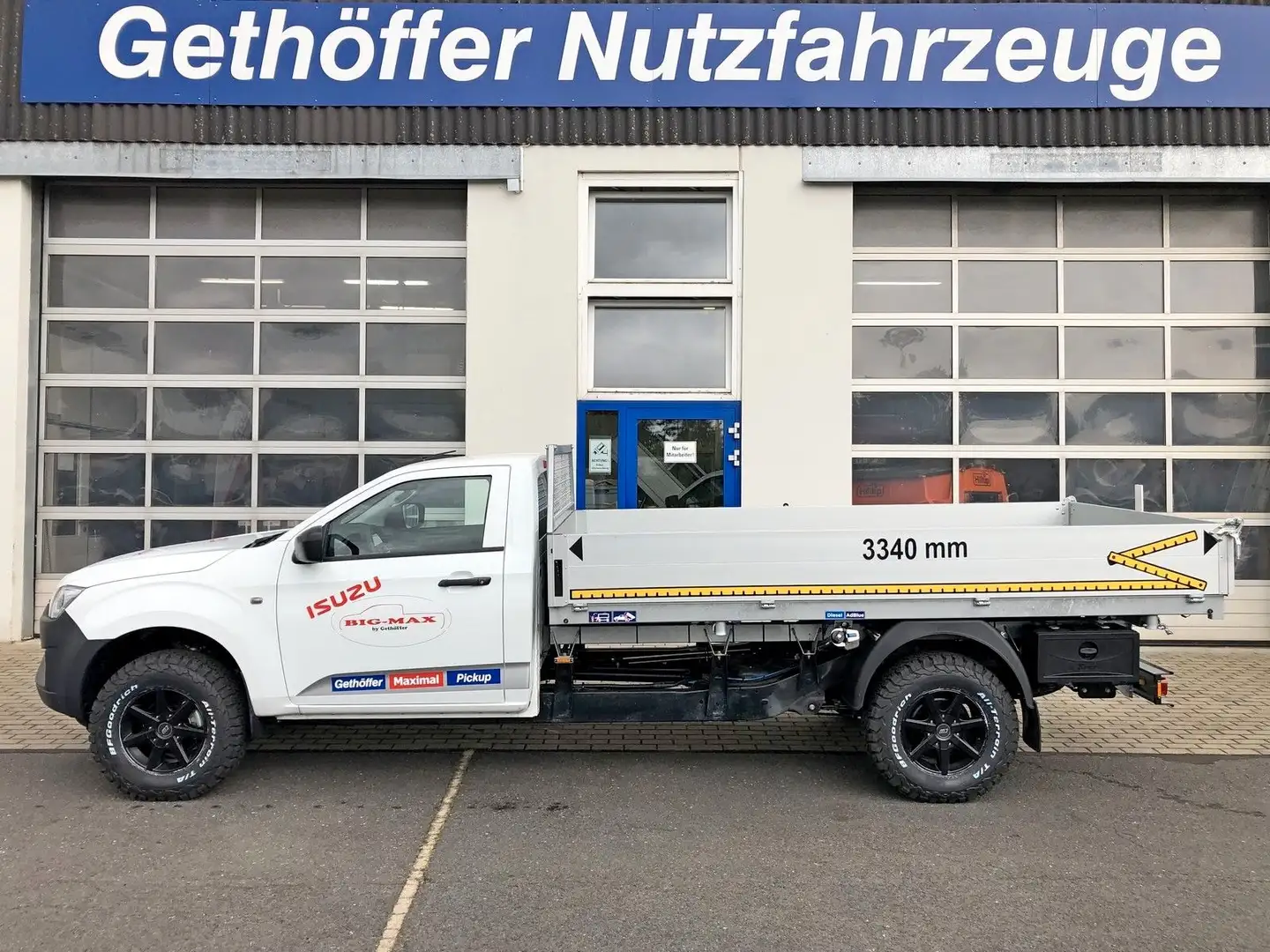 Isuzu D-Max Single Cab 4x4 L BIG-MAX L3+Kipper Weiß - 1