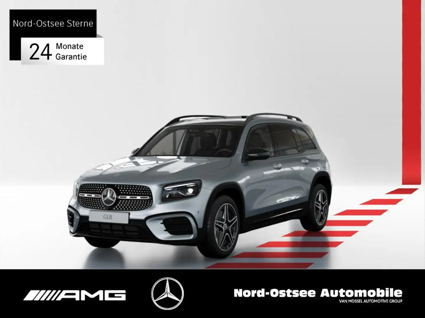 Mercedes-Benz GLB 220 d 4M AMG ADV+ 360°KAM MULTIBEAM TEMPO AHK SHZ Zilver - 1