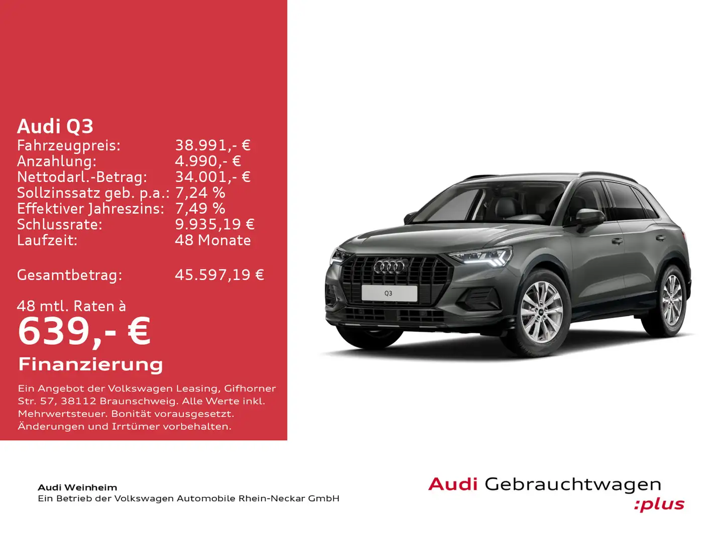 Audi Q3 35 TFSI Black Paket Matrix LED AHK Stronic UV Grau - 2