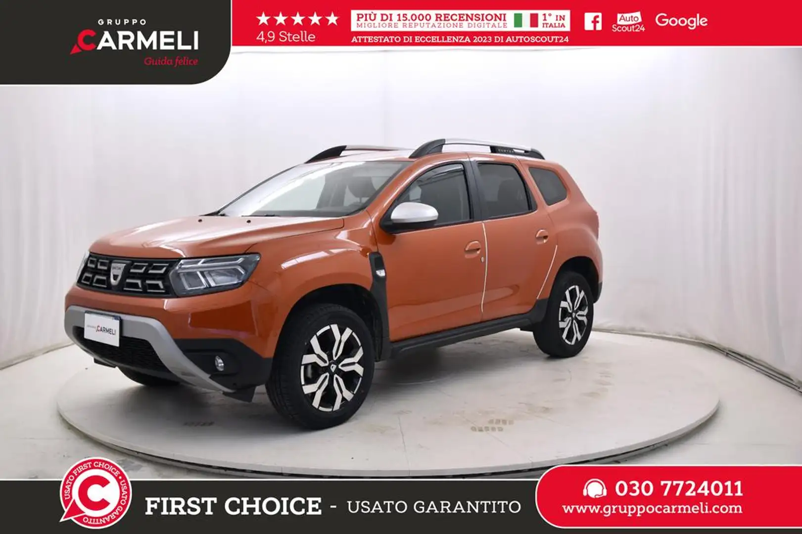 Dacia Duster 1.0 tce Prestige up Gpl 4x2 100cv Orange - 1