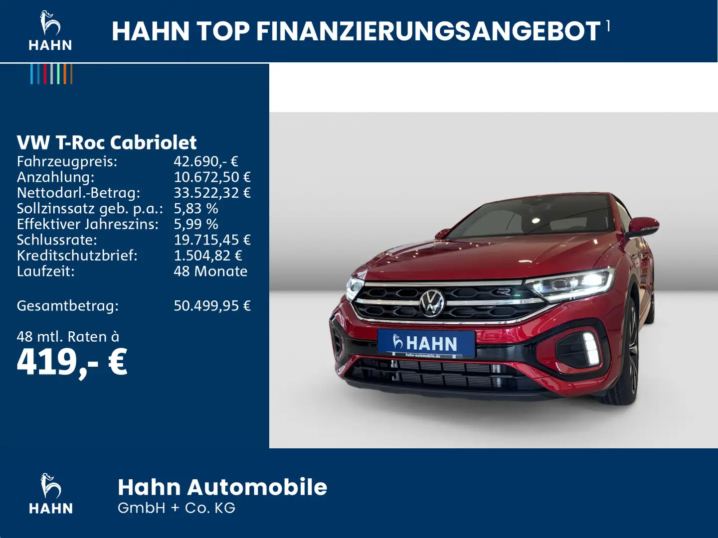 Volkswagen T-Roc R-Line 1.5l TSI 150PS DSG AHK Na Rot - 2