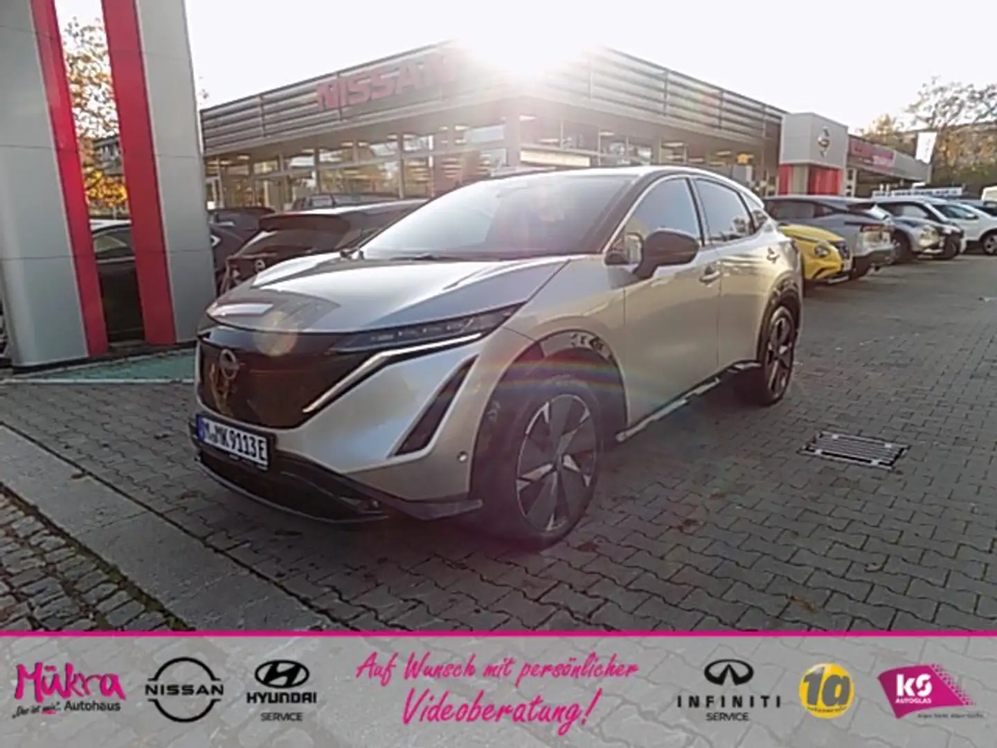 Nissan Ariya FE0A Evolve Pack (E-P) 242PS 87kWh 20´ Nappa Lede Silber - 1