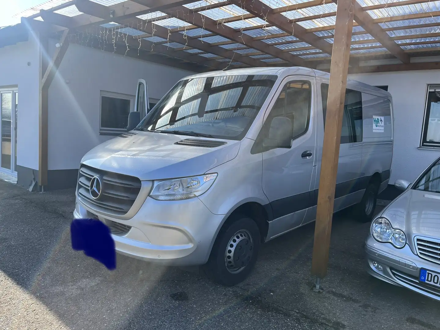 Mercedes-Benz Sprinter 516 CDI 7G 5 Sitzer 316 CDI  Mixto Doka Silber - 1