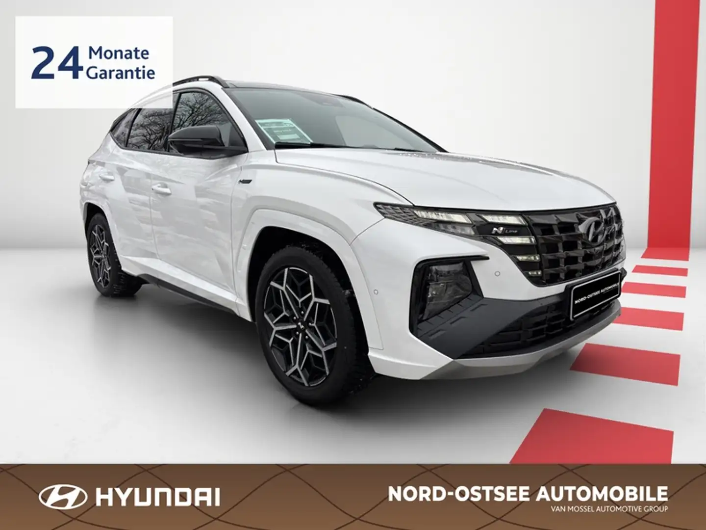 Hyundai TUCSON 1.6 T-GDI N LINE HYBRID 4WD  KAMERA PDC Weiß - 2