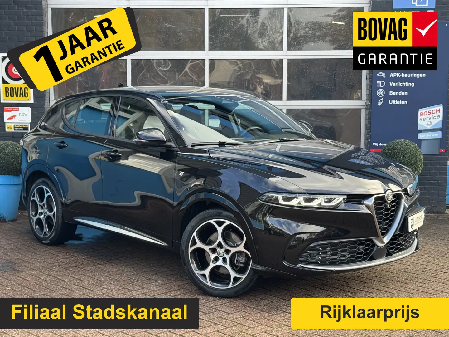 Alfa Romeo Tonale 1.5T Hybrid Ti GRATIS Afleverpakket! | Stuurverwar Zwart - 1