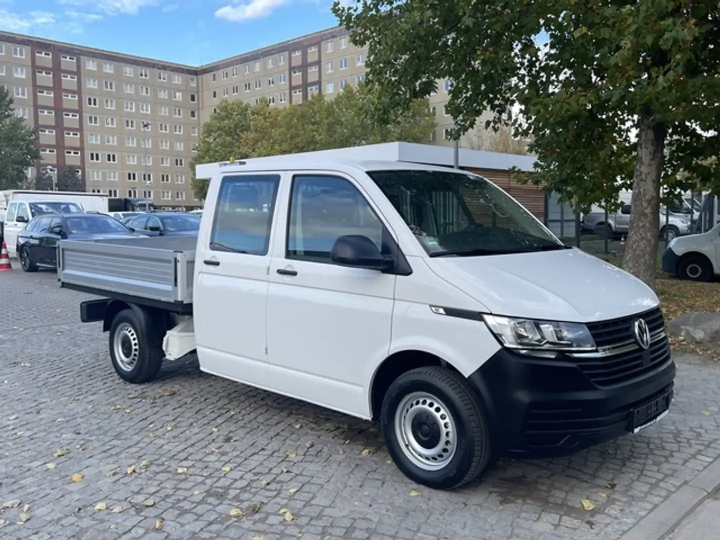 Volkswagen T6 Transporter 2.0TDI Doka 4-MOTION 1H*Klima*AHK Blanc - 1